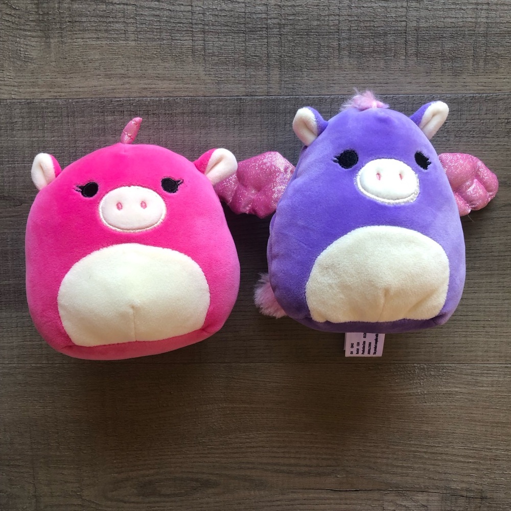 Unicorn and Pegasus squishmallow